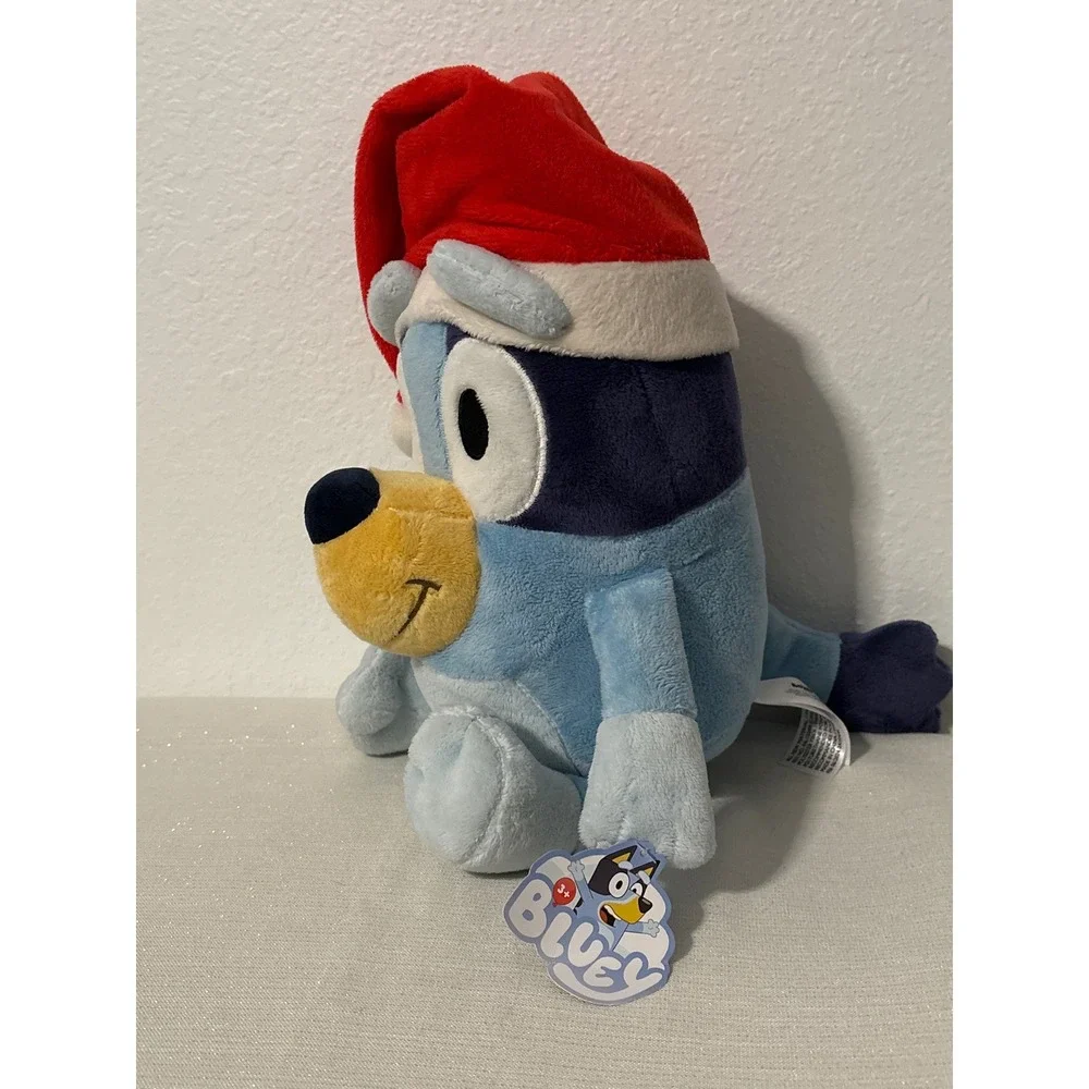Bluey‎ Christmas Plush Toy With Santa Hat 12
